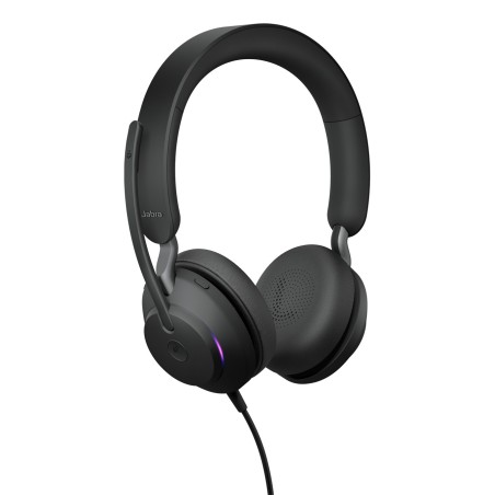 Jabra Evolve2 40 SE MS Stereo Kablet Høretelefoner Sort